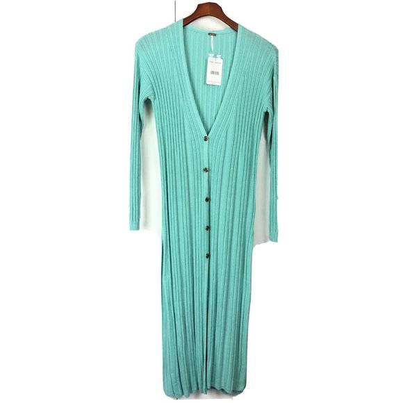 Free People Sweaters - Free People Skinny Ribbed Cardigan Duster XS